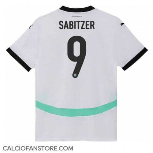 Maglia Calcio Austria Marcel Sabitzer #9 Seconda Divisa Europei 2024 Manica Corta